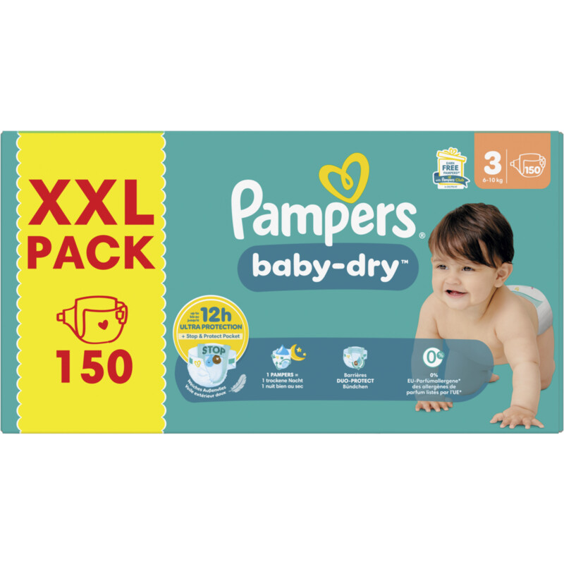 Pampers Baby-dry luiers XXL-pack maat 3