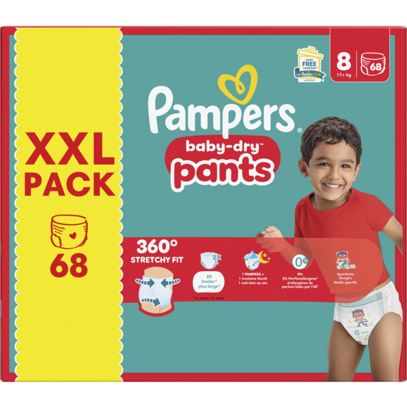 Pampers Baby-dry pants XXL-pack maat 8