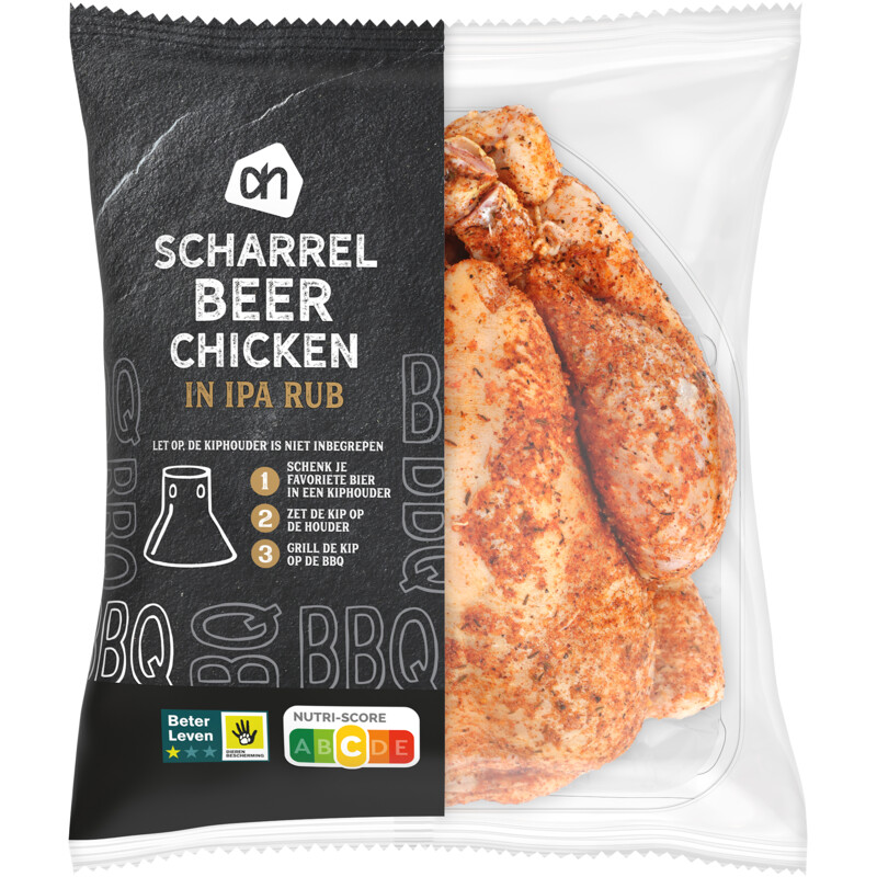 AH BBQ scharrel beer chicken in IPA rub