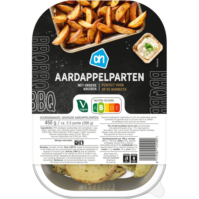 AH Aardappelparten met groene kruiden