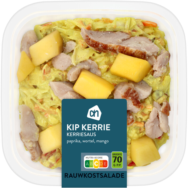 AH Rauwkostsalade kip kerrie kerrie saus