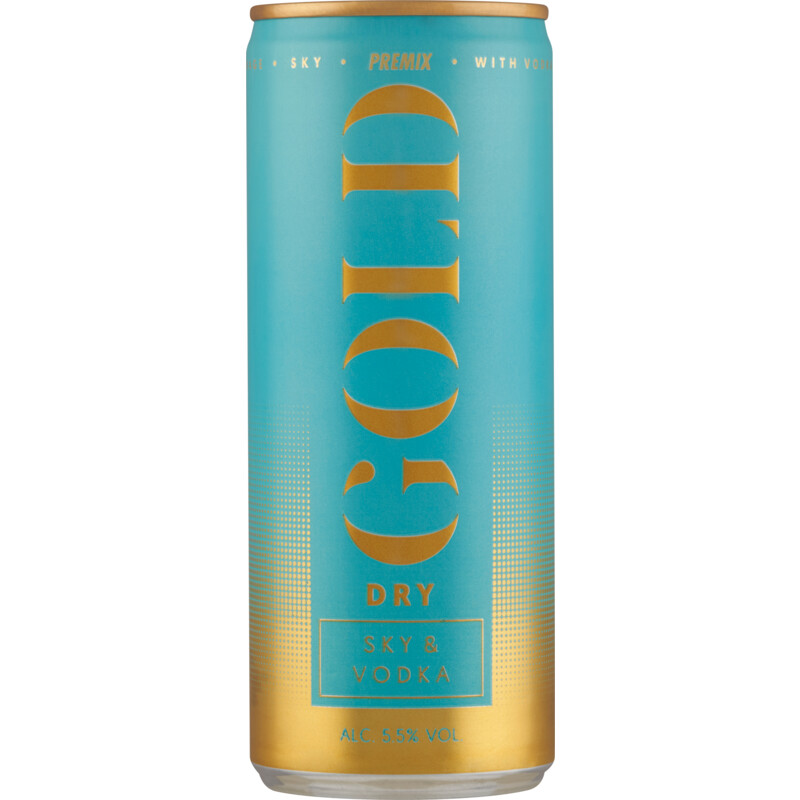 Gold Dry Sky & vodka