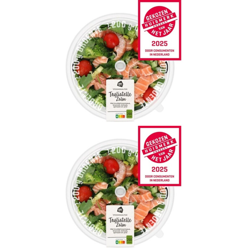 AH Stoommaaltijd zalm roomsaus 2-pack