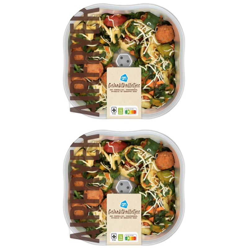 AH Airfryermaaltijd gehaktballetjes 2-pack