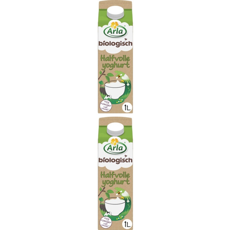 Arla Biologisch halfvolle yoghurt 2-pack