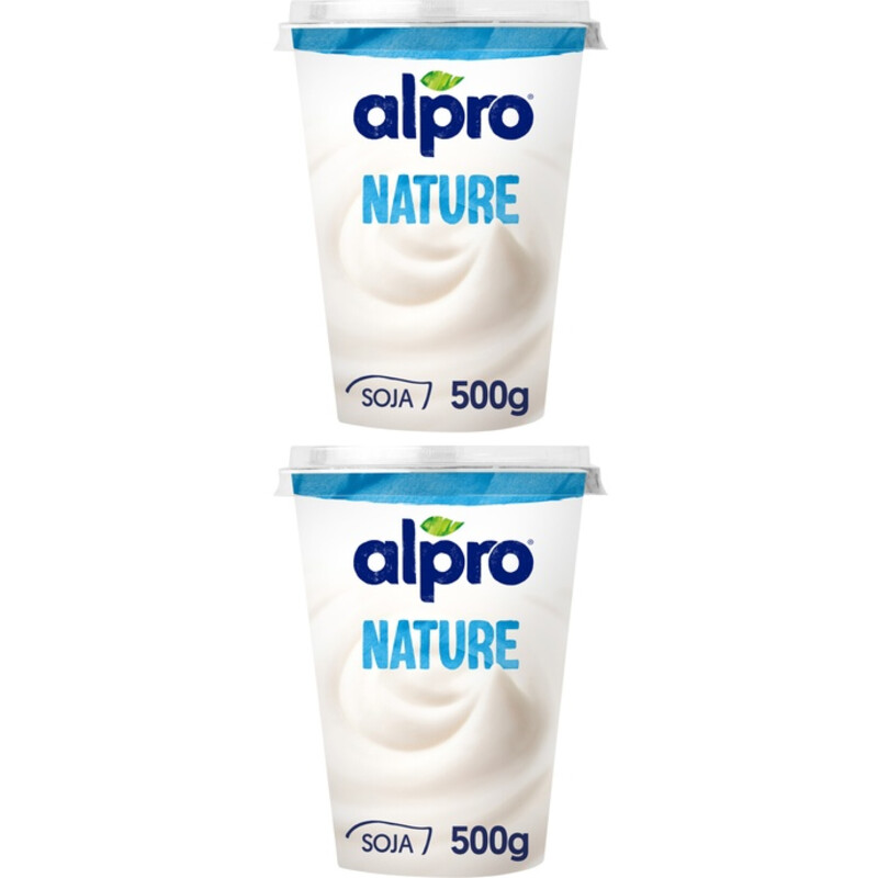 Alpro Plantaardige yoghurt nature 2-pack