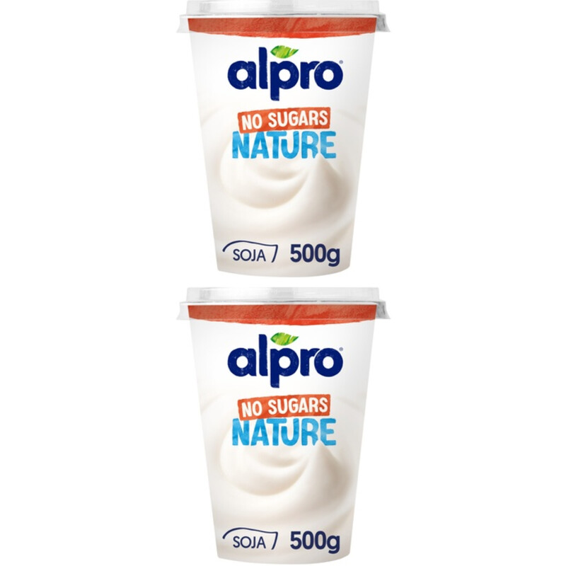 Alpro Plantaardige yoghurt no sugars 2-pack
