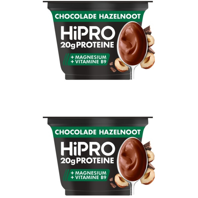 HiPRO Protein pudding choco hazelnoot 2-pack