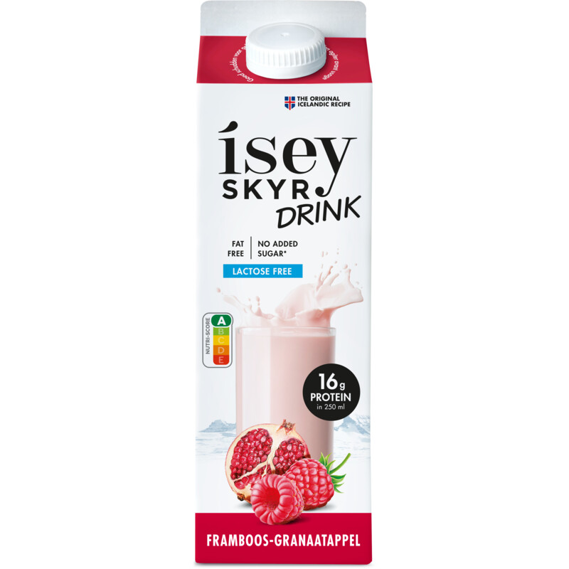 Isey Skyr drink framboos-granaatappel