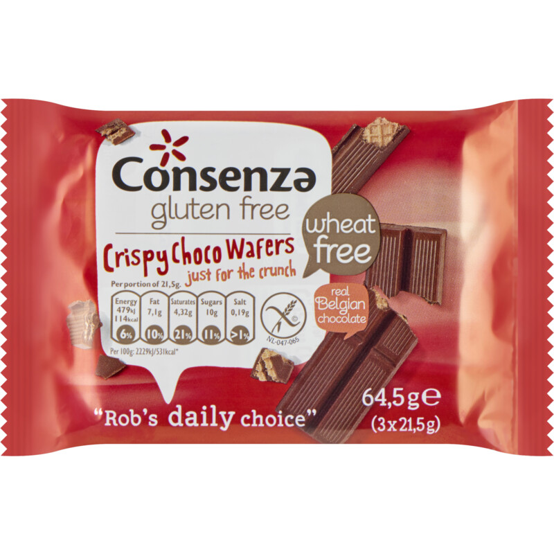 Consenza Crispy wafels glutenvrij