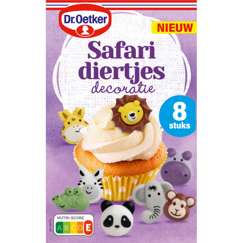 Dr. Oetker Safari diertjes decoratie
