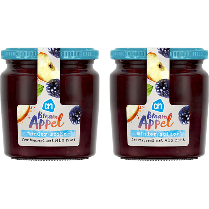 AH Fruitspread braam appel 2-pack