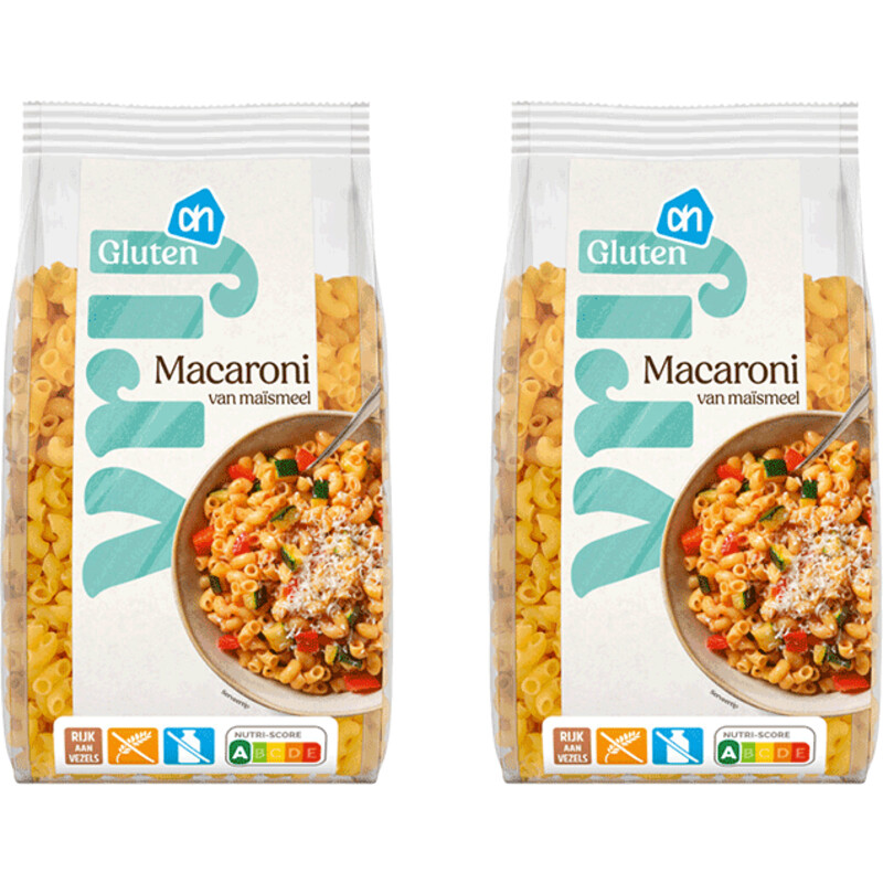 AH Glutenvrij Vezelrijke macaroni 2-pack