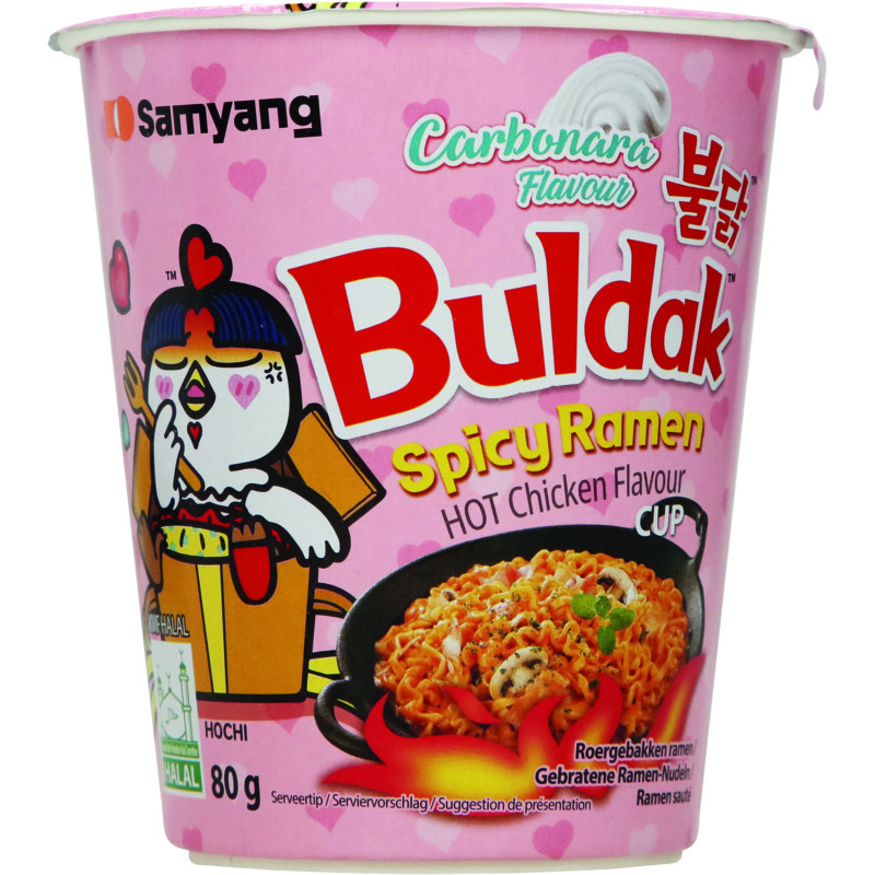Samyang Buldak spicy ramen carbonara
