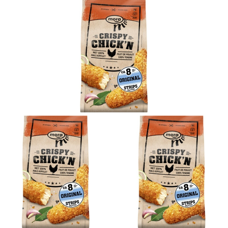 Mora Crispy Chick'n strips 3-pack