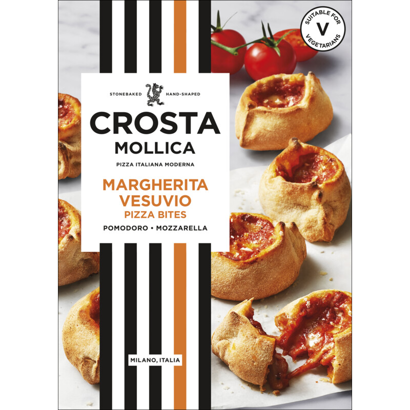 Crosta Mollica Pizza bites margherita vesuvio