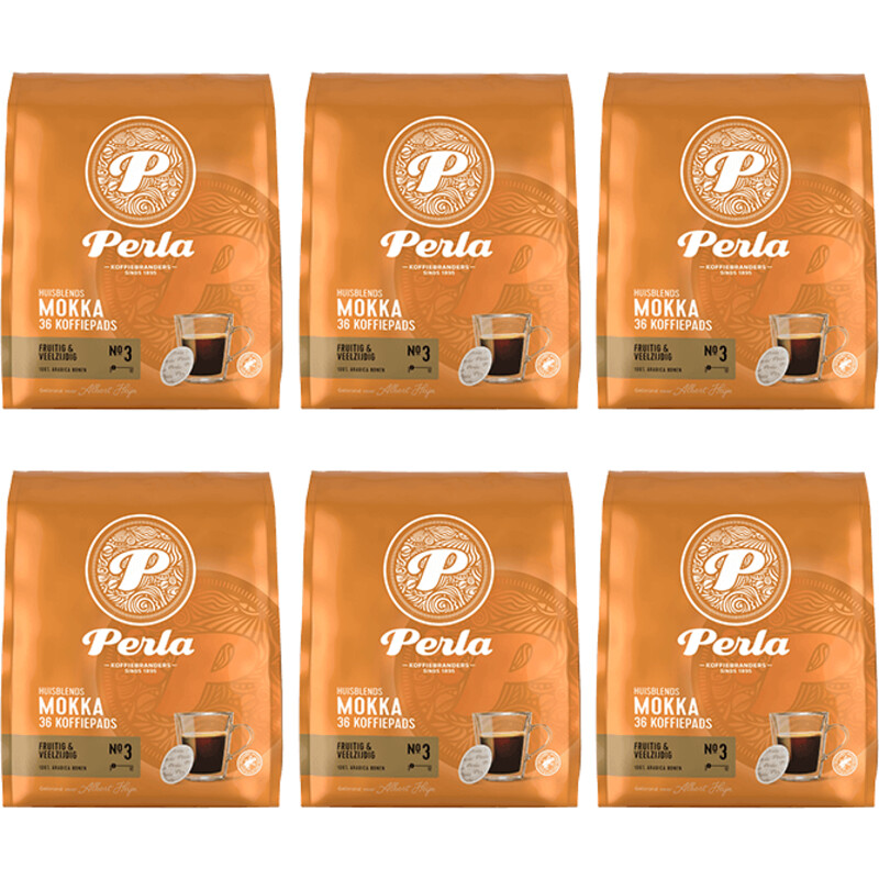 Perla Huisblends Mokka koffiepads 6-pack