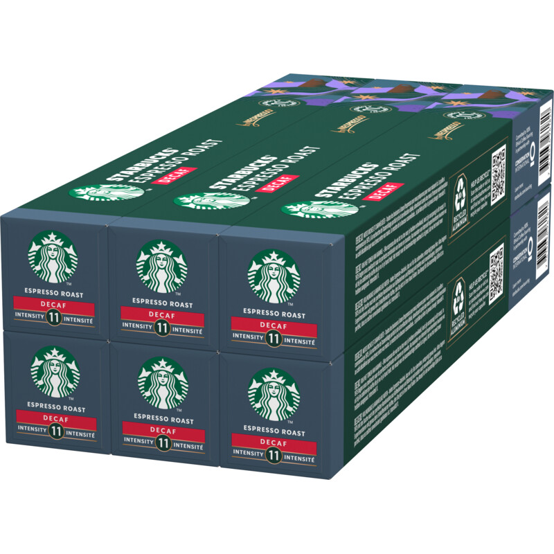Starbucks Nespresso Decaf Espresso Roast 6-pack