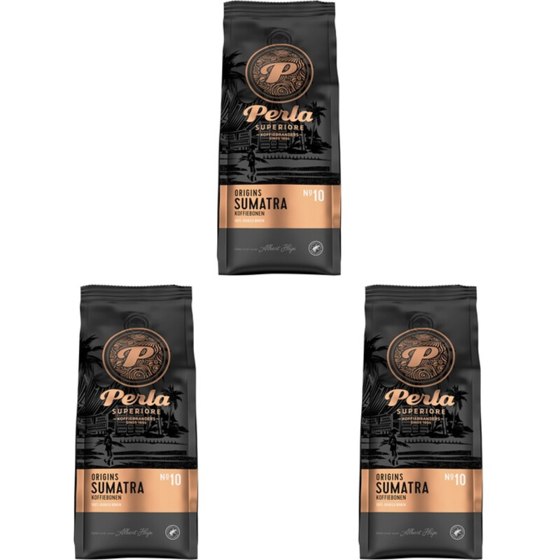 Perla Superiore Origins Sumatra koffiebonen 3-pack