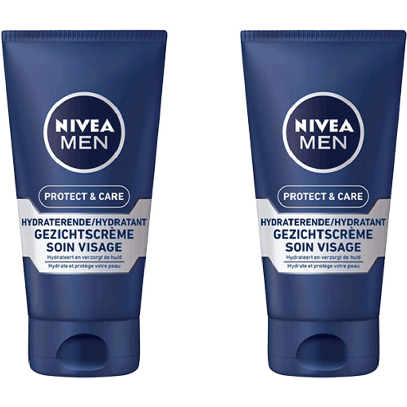 NIVEA Protect & care gezichtscreme 2-pack