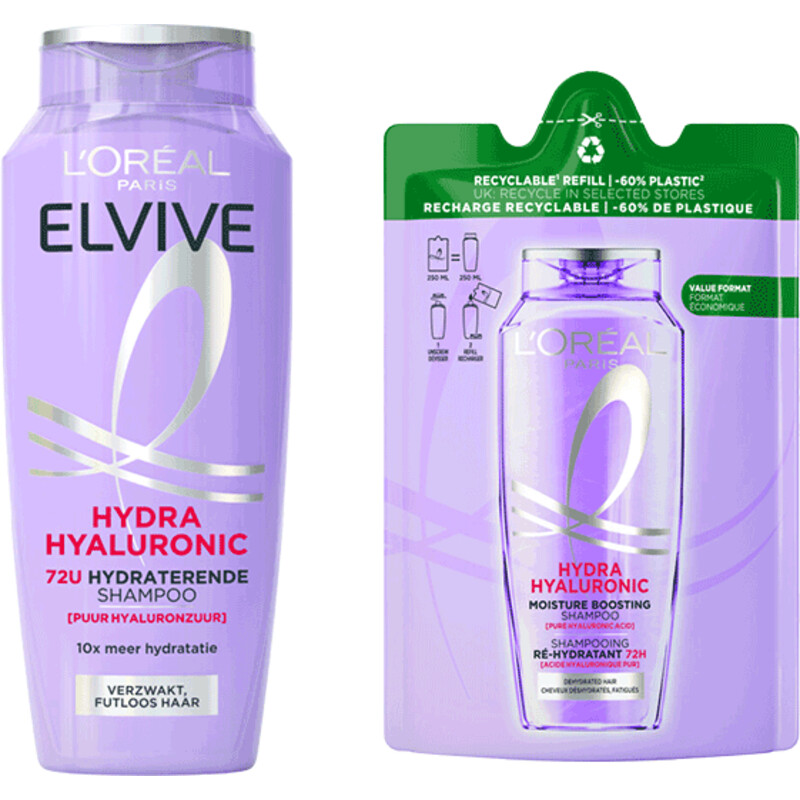 L'Oréal Paris Elvive Hydratatie Shampoo Refill pakket