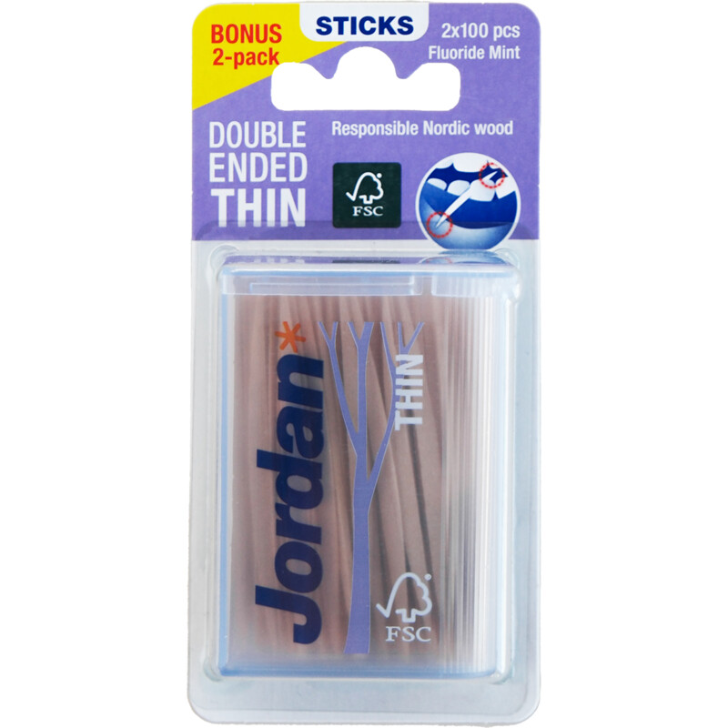 Jordan Dental stick thin duopack