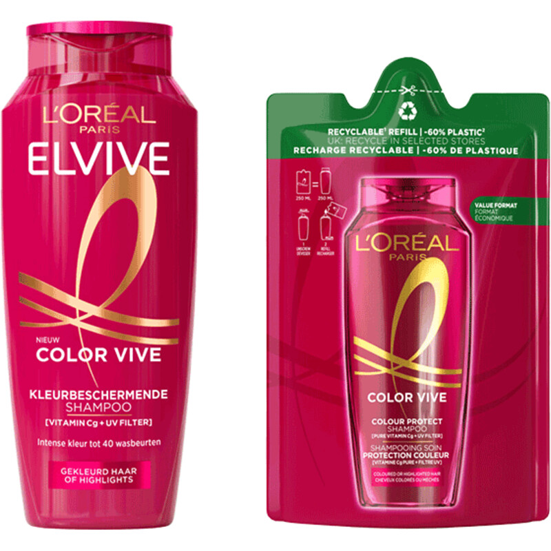 L'Oréal Paris Elvive Color Vive Shampoo Refill pakket