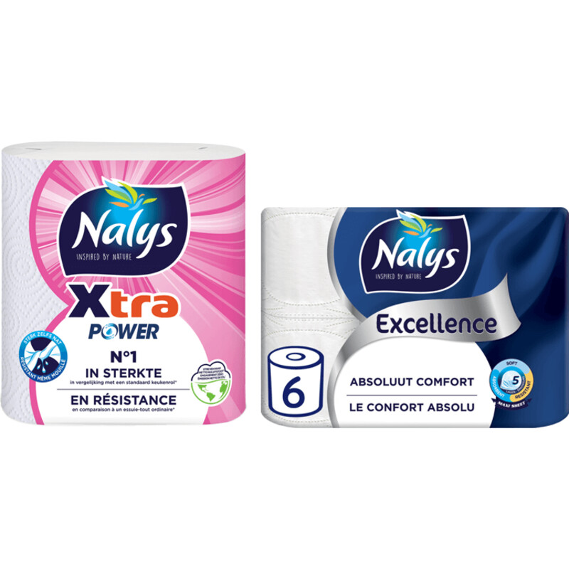 Nalys keuken- en toiletpapier pakket