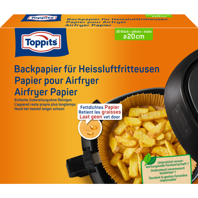 Toppits Airfryer papier 20cm
