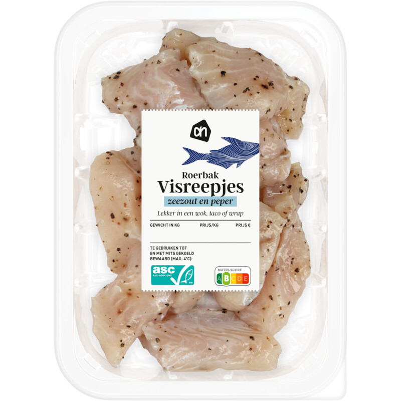 AH Roerbak visreepjes zeezout en peper