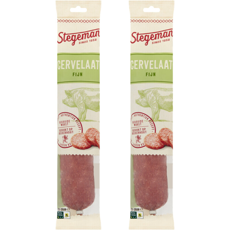 Stegeman Cervelaat Fijn 2-pack