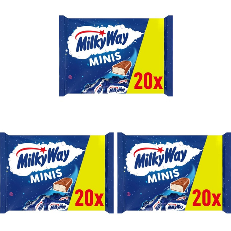 MilkyWay Minis repen uitdeelzak 3-pack
