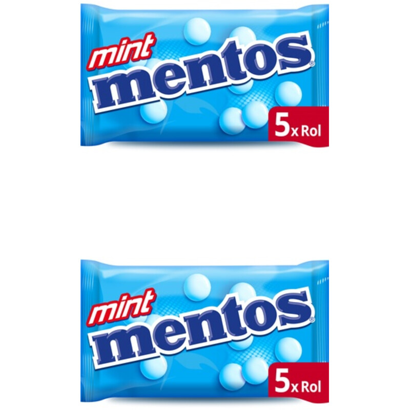 Mentos Mint 5 rollen 2-pack
