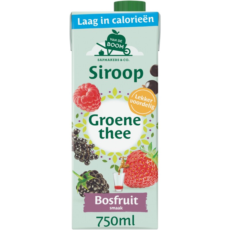 Van de Boom Groene thee bosfruit siroop