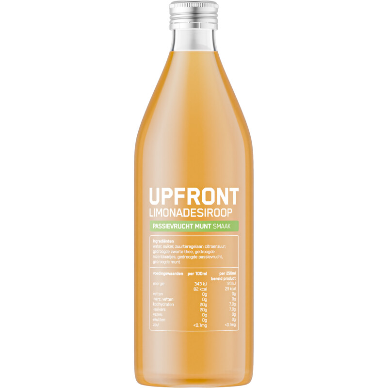 Upfront Limonadesiroop passievrucht munt smaak