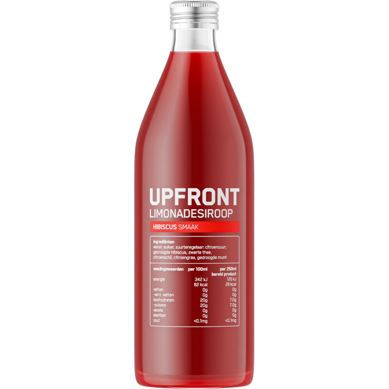 Upfront Limonadesiroop hibiscus smaak