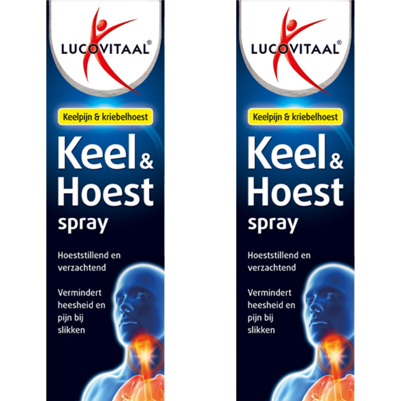 Lucovitaal Keel & hoest spray 2-pack