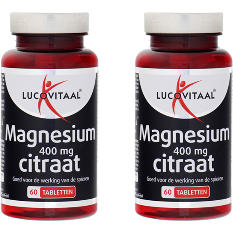 Lucovitaal Magnesium 400mg citraat 2-pack
