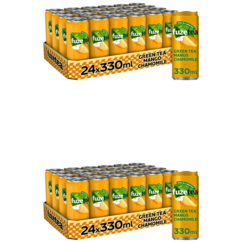 Fuze Tea Green tea mango chamomile 48-pack