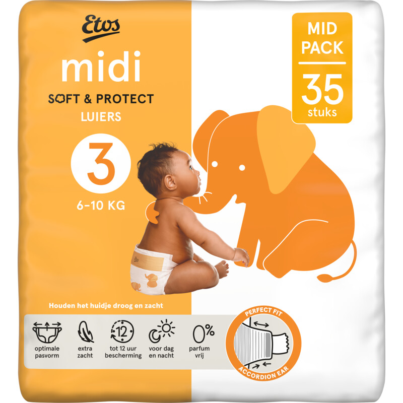 Etos Midi soft & protect luiers maat 3