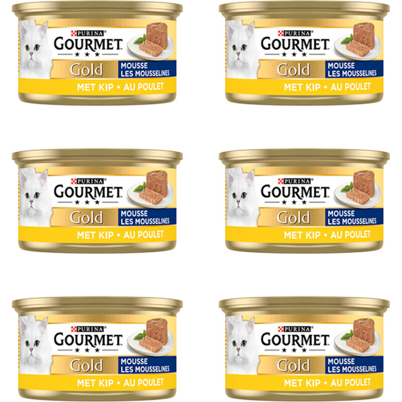 Gourmet Gold mousse met kip 6-pack