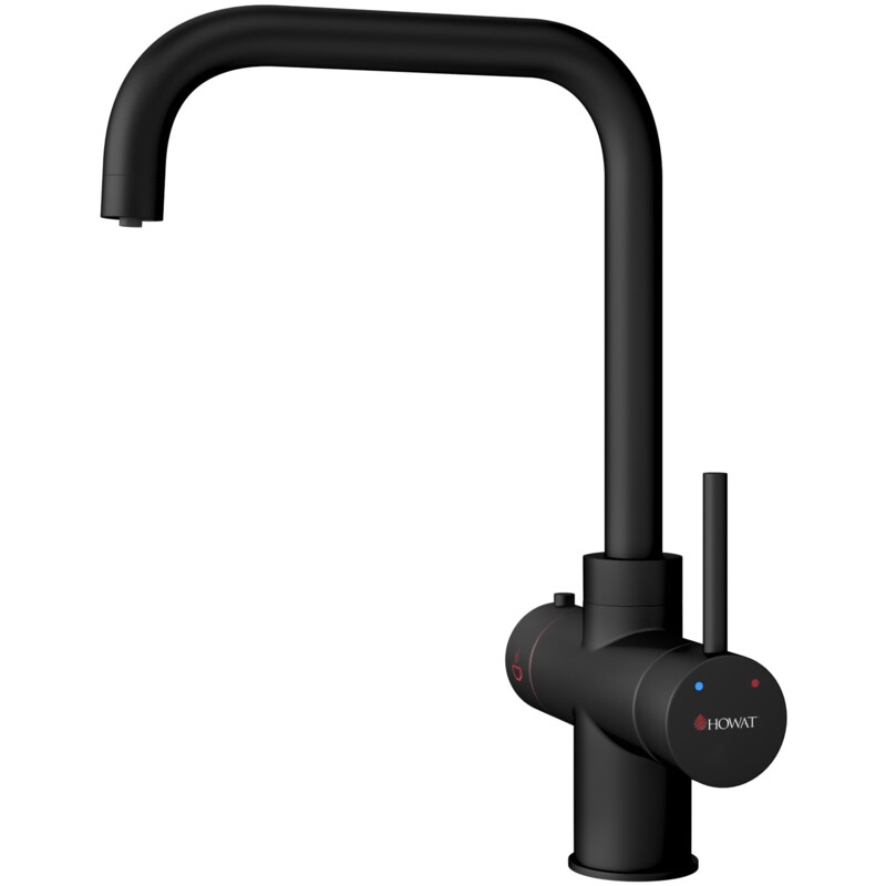 HOWAT 3-1 kokend water kraan - zwart haaks