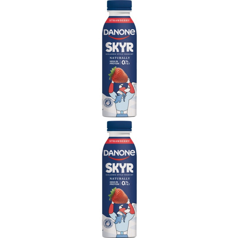 Danone Skyr Drink Aardbei 2-pack