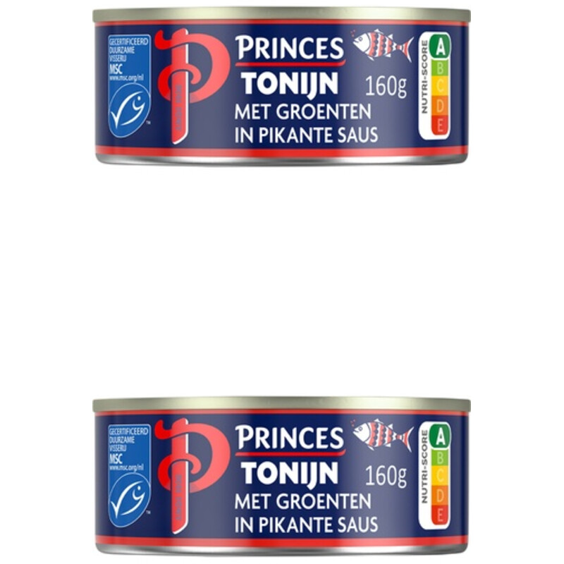 Princes tonijnstukken met groenten 2-pack