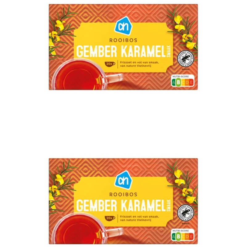 AH Rooibos karamel gember 2-pack