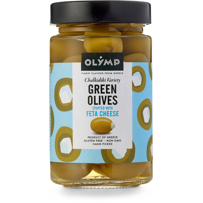Olymp Groene olijven met feta kaas