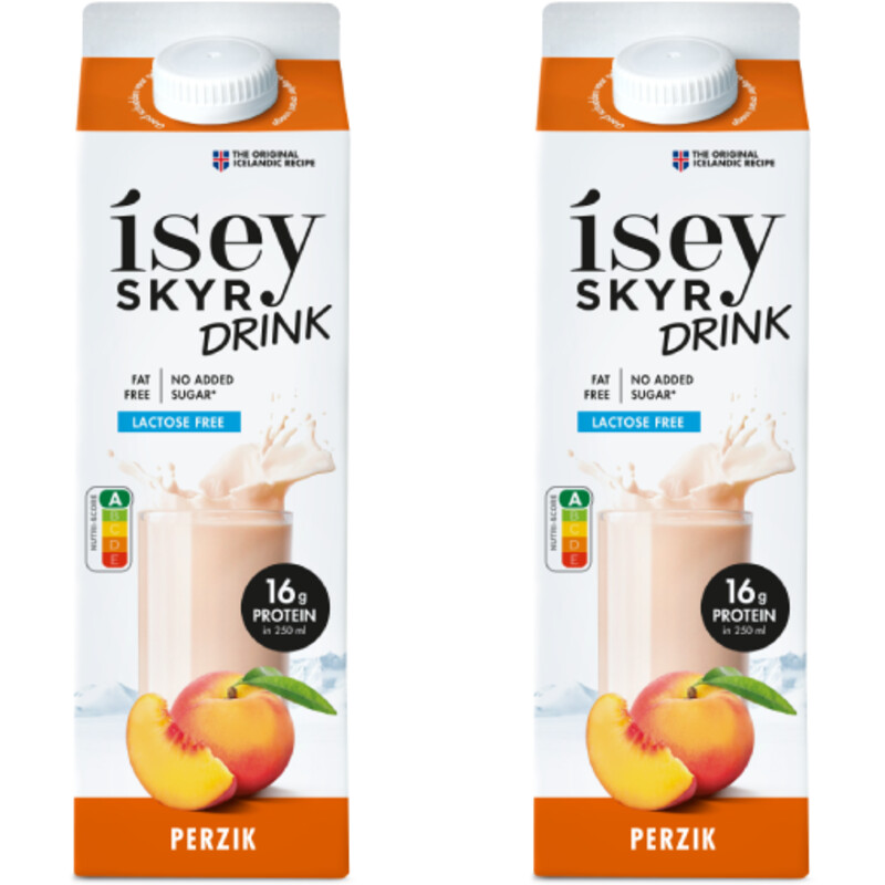 Isey Skyr drink perzik 2-pack