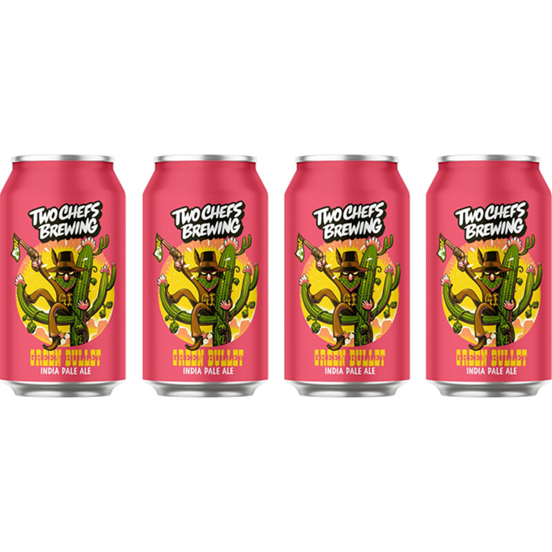 Two Chefs Brewing Green bullet 4-pack