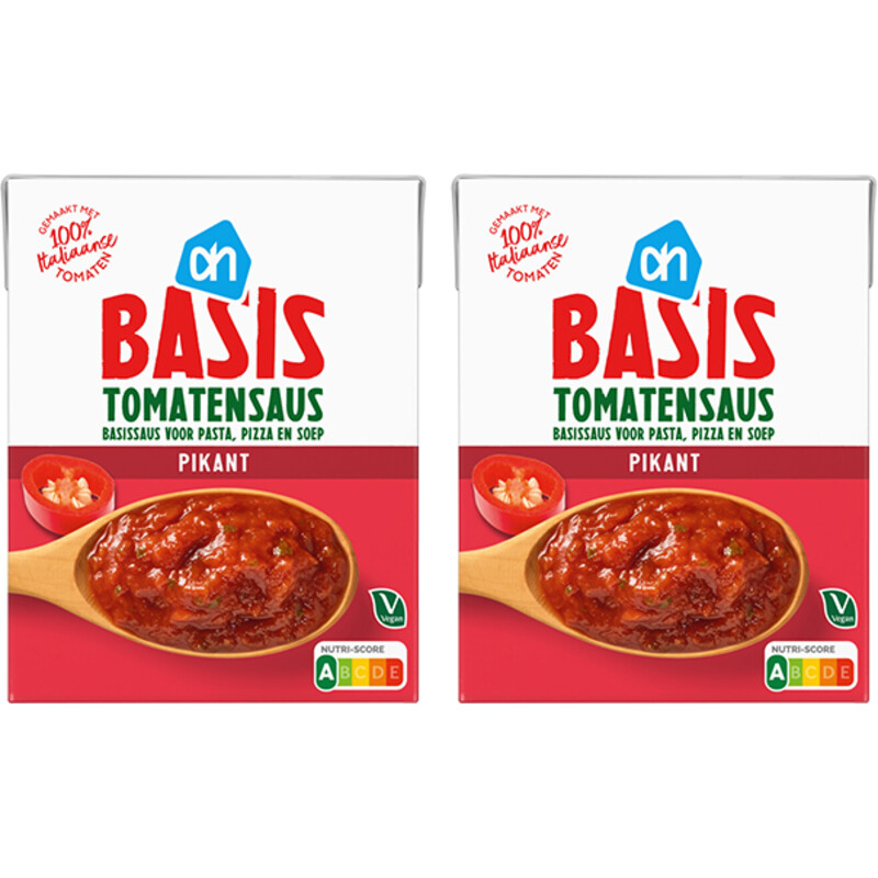 AH Basis tomatensaus pikant 2-pack