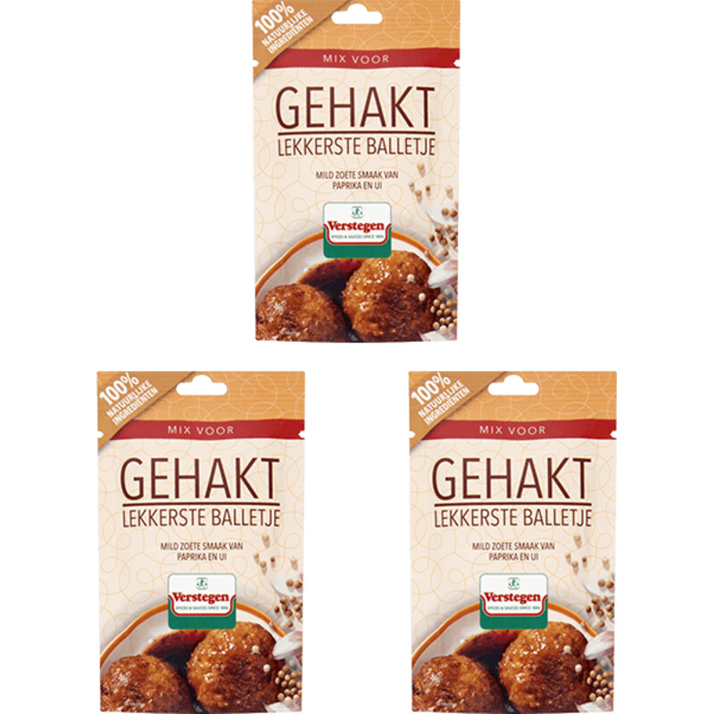 Verstegen Gehaktmix lekkerste balletje 3-pack